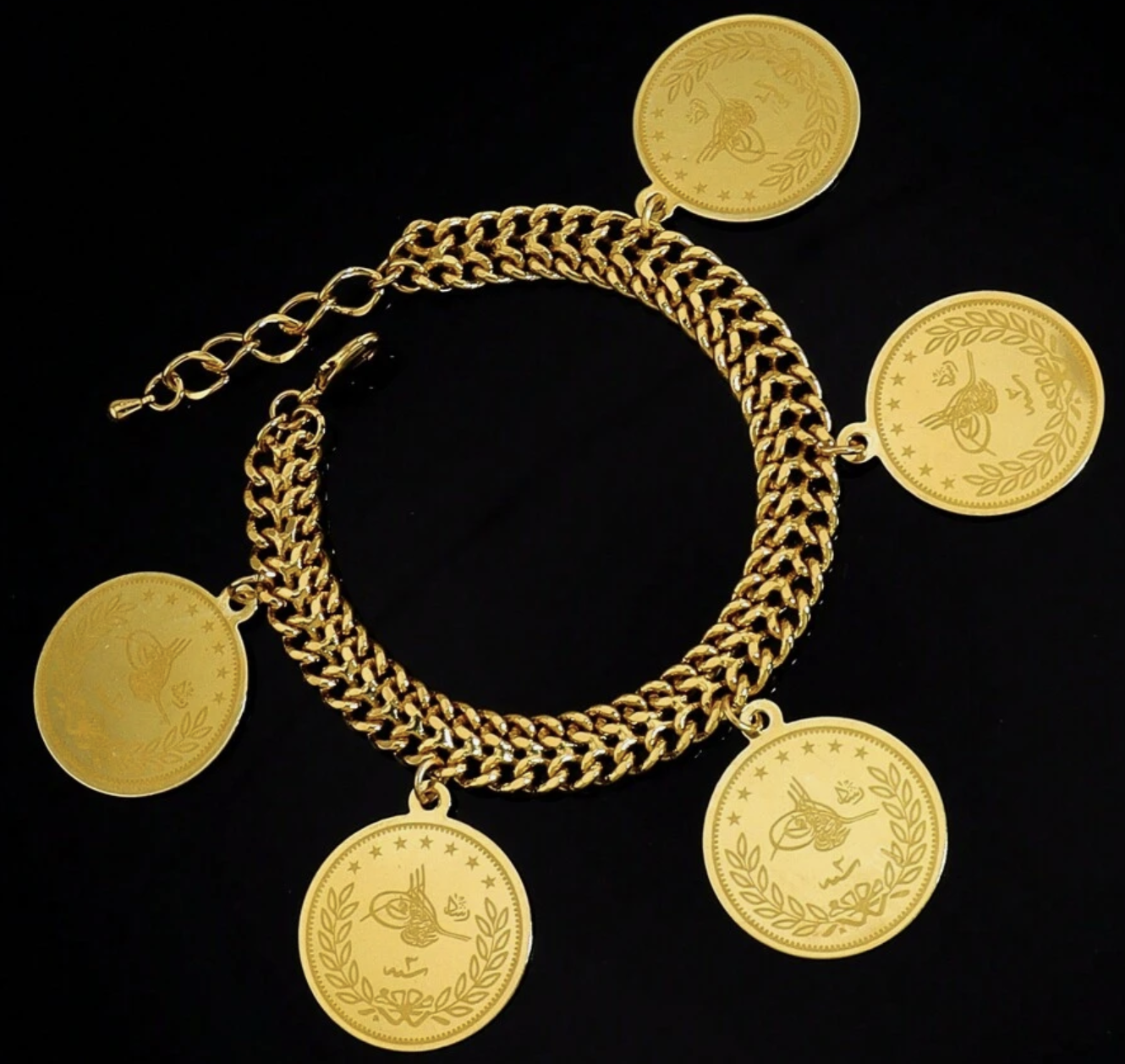 Pulseira com berloques de moeda - Imagem 2