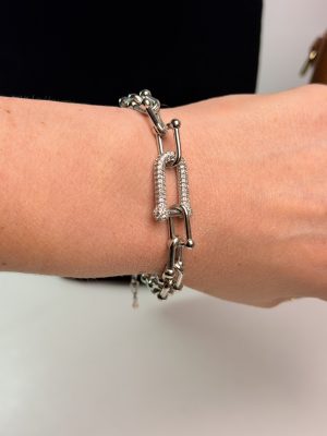 Pulseira prata inspiração